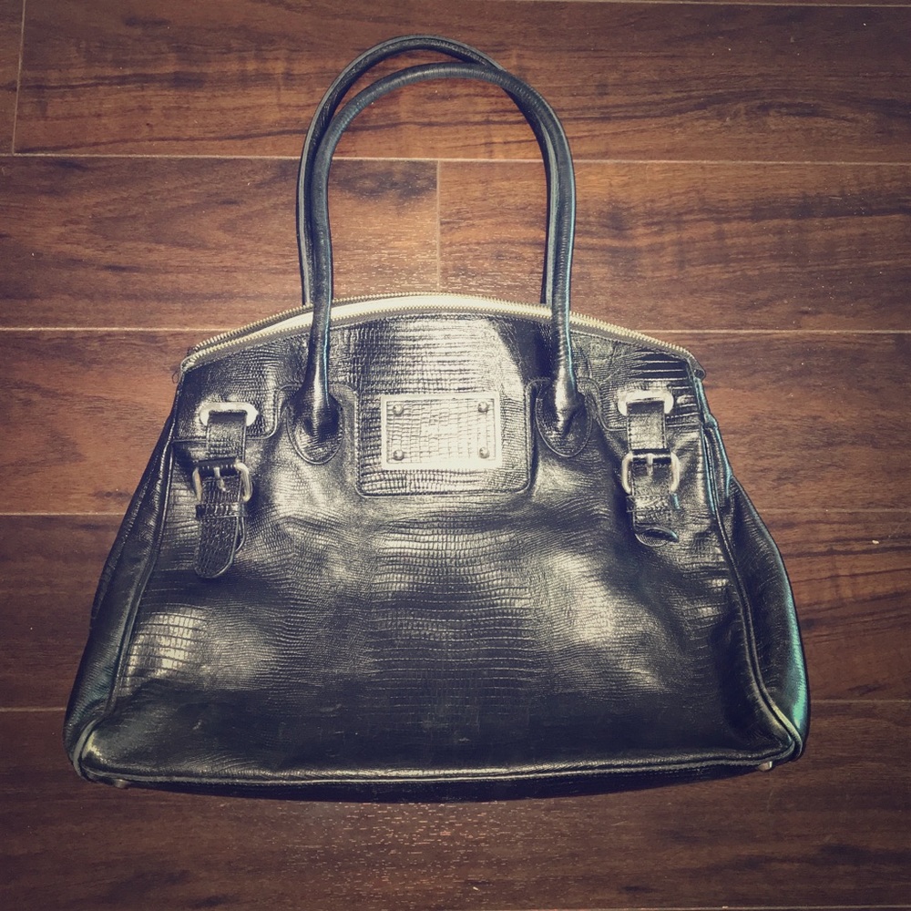 Prune- black bag, silver hardware